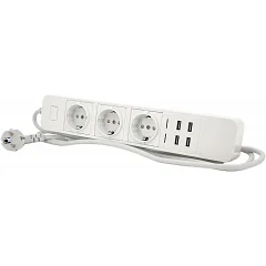 Сетевой фильтр Voltronic ТВ-Т09 (3 Розетки + 4 USB), с управлением через WiFi