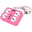 Сетевой фильтр Voltronic ТВ-Т15 (4 розетки + 3 USB), с переключателем, pink