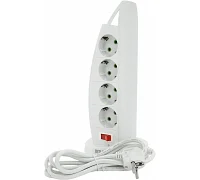 Мережевий фільтр Voltronic F14 (8 розеток EU + 3 USB + Type-C), кнопка увімкнення з індикатором, white