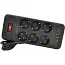 Мережевий фільтр Voltronic F33U (6 розеток EU + 4 USB + 2 PD), кнопка увімкнення з індикатором, black