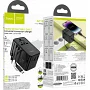Мережевий фільтр HOCO AC18A (1 розетка + 2 USB + USB-C), black