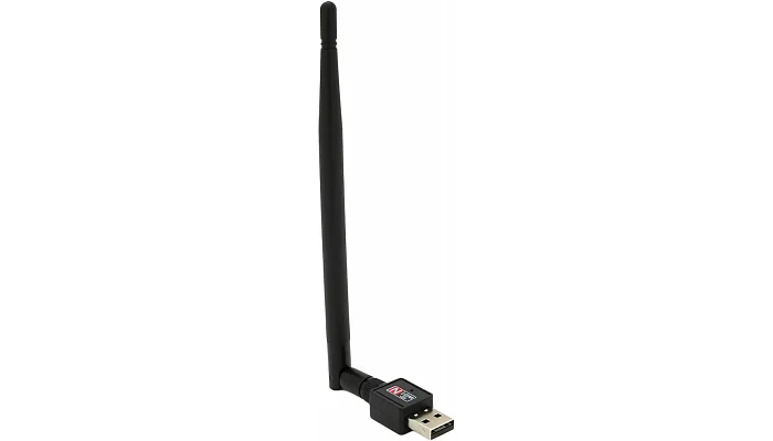 USB Wi-Fi адаптер з антеною MERLION LV-UW02RK-5DB (300 Мбіт/с, 2.4 GHz), фото № 1