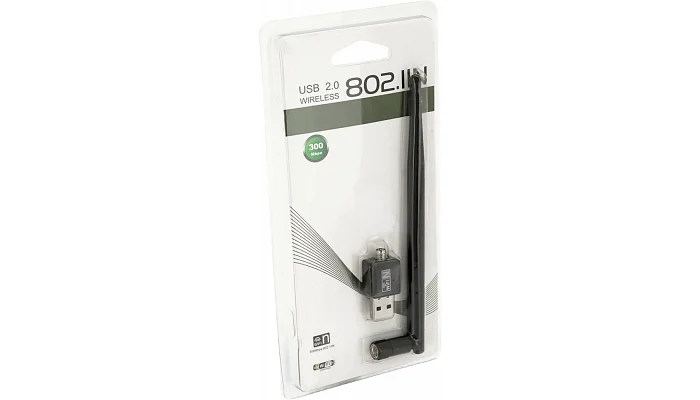 USB Wi-Fi адаптер з антеною MERLION LV-UW02RK-5DB (300 Мбіт/с, 2.4 GHz), фото № 4