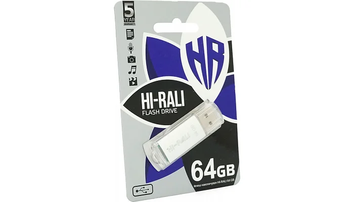 Флеш накопичувач Hi-Rali Rocket (USB 2.0), 64 GB, фото № 2