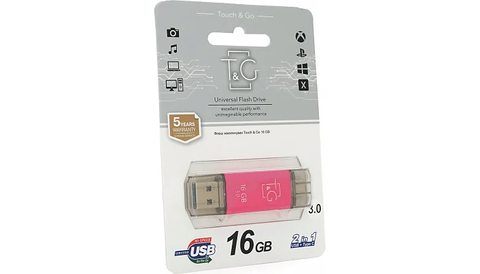 Флеш накопитель T&G 009 Star F (USB 3.0 + Type-C), 16 GB