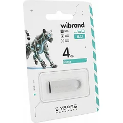 Флеш накопитель Wibrand Puma (USB 2.0), 4 GB