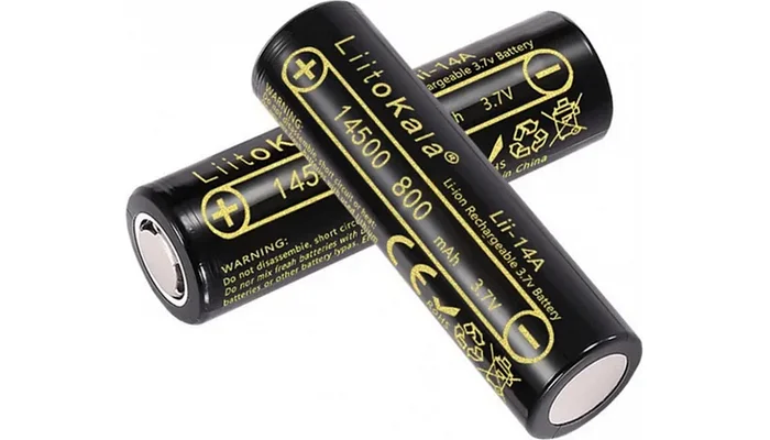 Акумулятор Li-Ion LiitoKala 14500 Lii-14A-N (800 mah), фото № 2
