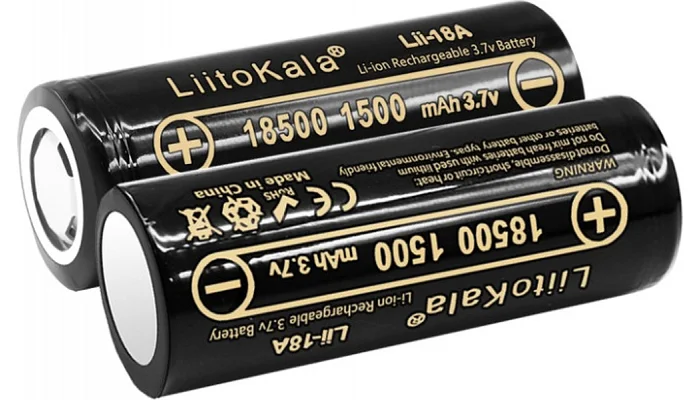 Акумулятор Li-Ion LiitoKala 18500 Lii-18A (1500 mah), фото № 5