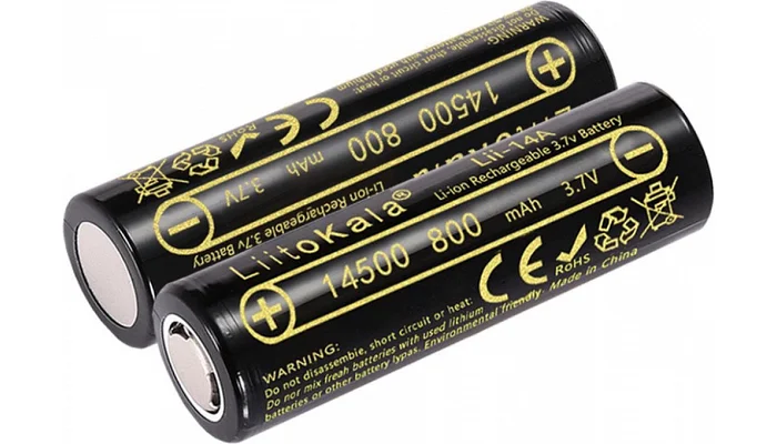 Акумулятор Li-Ion LiitoKala 14500 Lii-14A (800 mah), фото № 4