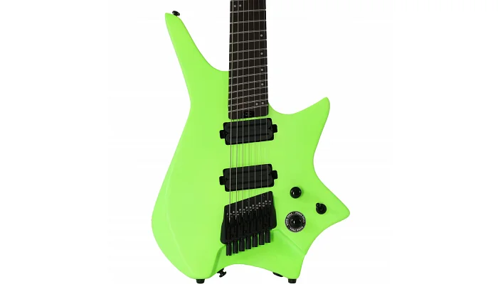 Безголова електрогітара HILS HZ7 S/NGN (Satin Neon Green), фото № 3