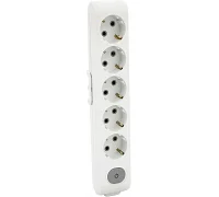 Колодка VIKO Multi-Let (5 гнізд, із заземленням та вимикачем), white