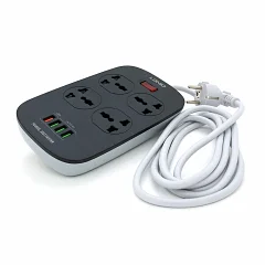 Сетевой фильтр LDNIO SC4407 (4 Розетки + 4 USB) 2 м, white