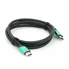 Кабель HDMI-HDMI Merlion 8K Ultra HD (7680x4320P) v2.1, круглий, чорно-синій, 1,5 м