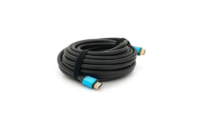 Кабель HDMI-HDMI Merlion 4Kx2K Ultra HD, v2.0, чорний/синій, 10,0 м, фото № 2