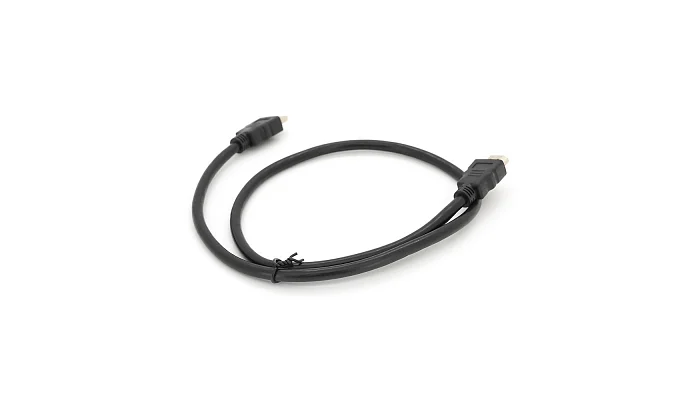 Кабель HDMI-HDMI HIGH SPEED Merlion v1.4, OD-7.5mm, 0.8m, фото № 2