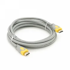 Кабель HDMI-HDMI Merlion V-Link High Speed, v2,0, OD-8.2mm, 3.0 m (Grey/Yellow)
