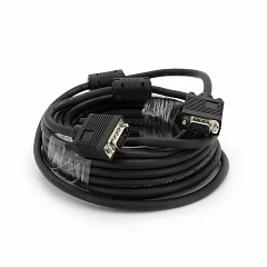 Кабель VGA Merlion (тато-тато), 2 ферити, Q50, 10 м, (Black)
