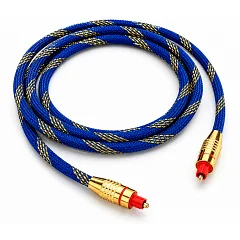 Оптический кабель в нейлоновой оплетке Voltronic Q300, 250 Мегабит/с, 1,5 m (Blue)