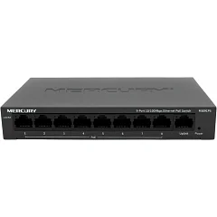 Комутатор PoE MERCURY MS09CPS (8×PoE, 1×UP-Link), 100Мбіт
