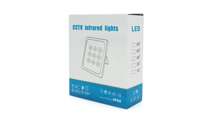 ІЧ-прожектор Voltronic LW9-50IR009-12 12 В/9 Вт, 9 світлодіодів, IP66, 850 нм, фото № 3