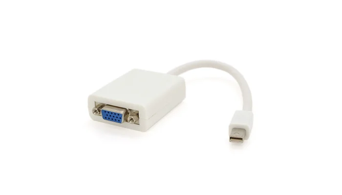 Конвертер Voltronic mini Display Port (саме) на VGA (саме), білий, 4K/2K, фото № 1