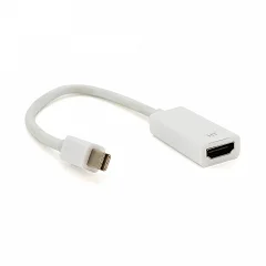 Конвертер Voltronic mini Display Port (папа) на HDMI (мама) 30cm (Big Size), White, 4K/2K