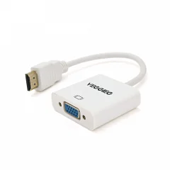Конвертер VEGGIEG H-V1W HDMI (тато) на VGA (мама), білий