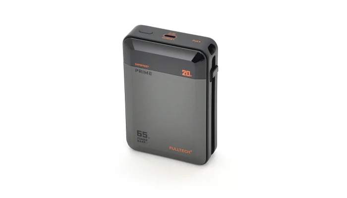 Портативний зарядний пристрій FULLTECH PRIME FP42 20000 мА·год, PD65 Вт + 22,5 Вт (чорний), фото № 1