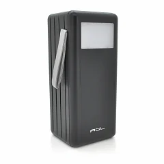 Портативний зарядний пристрій ACL PW-108 80000 мА·год, 4 порти USB, 4 кабелі (USB/Micro/Type-C/Lightning), чорний