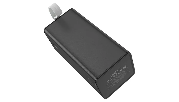 Портативний зарядний пристрій HOCO J86A 50000 мА·год, 2 USB + Type-C, 22,5 Вт + PD 20 Вт, ліхтарик (чорний), фото № 3