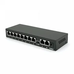 POE-комутатор Merlion 8 POE 10/100+2 RJ45 10/100, зовнішній блок живлення 52 В, 1,85 А