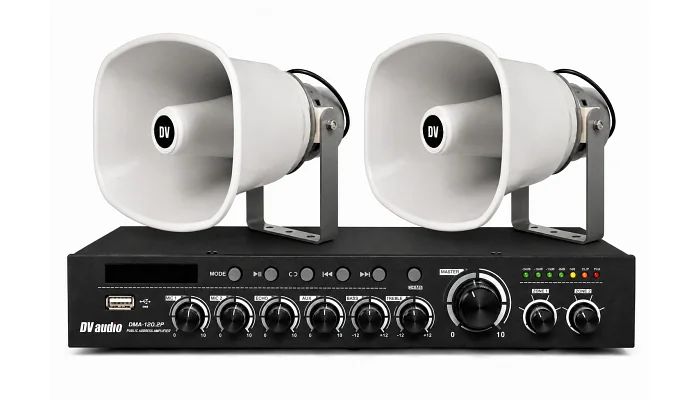 Комплект звука DV audio DMA1202HS50PRO для зоны оповещения до 1200 кв. м, фото № 1