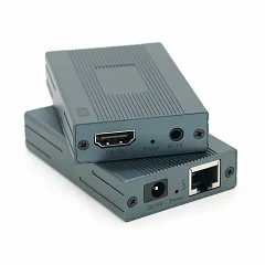 Активний HDMI-конвертер VEGGIEG V-HE120, 120 м (сірий)