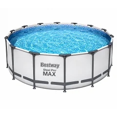 Каркасний басейн Bestway «Steel Pro Max» зі сходами (9150 л)