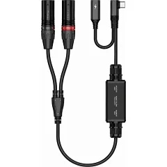 Двоканальний збалансований аудіокабель Roxtone RA3DT-TC2XM USB-C - 2*XLR (тато)