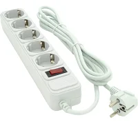 Мережевий подовжувач Voltronic Maxxter SP5, 220 В/10 А, 5 розеток, 4,5 м (сірий)
