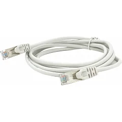 Патч-корд литой MERLION FTP, RJ45, Cat.5e, 2m (серый)