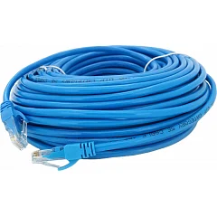 Патч-корд литой RITAR, CCA, UTP, RJ45, Cat.5e, 25m (синий)
