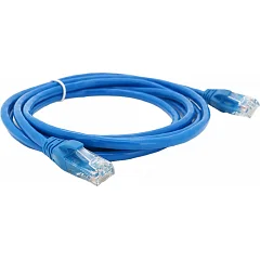 Литий патч-корд RITAR, UTP, RJ45, Cat.5e, Cu, 2 м (синій)