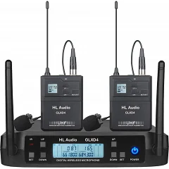 Радіосистема з двома петличними мікрофонами HL Audio GLXD4 Lavalier