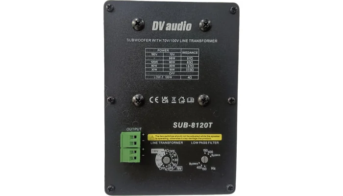 Пасивний сабвуфер DV audio SUB-8120TW, фото № 4