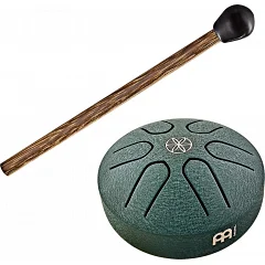 Глюкофон Meinl Sonic Energy PSTD4DGGOL Steel Tongue Drum A-Major (3") Germ of Life Dark Green