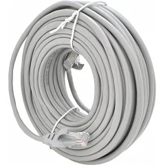 Литий патч-корд VEGGIEG, CCA, UTP, RJ45, Cat.5e, 25 м, сірий