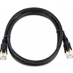 Литий патч-корд VEGGIEG, CCA, SSTP, RJ45, Cat.8, 2 м, чорний