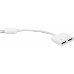 Переходник KIN KY-160 Lighting (M) 2*Type (F), White