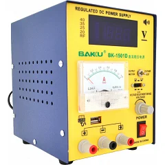 Блок питания с цифровой индикацией BAKKU BK-1501D 0–15 В/1 А