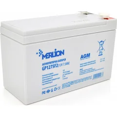 Акумуляторна батарея AGM MERLION GP1275F2 12 В/7,5 А·год