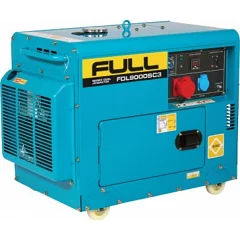 Генератор дизельный FULL FDL9000SC3, трехфазный 220V, 50Hz, 8,5KVA