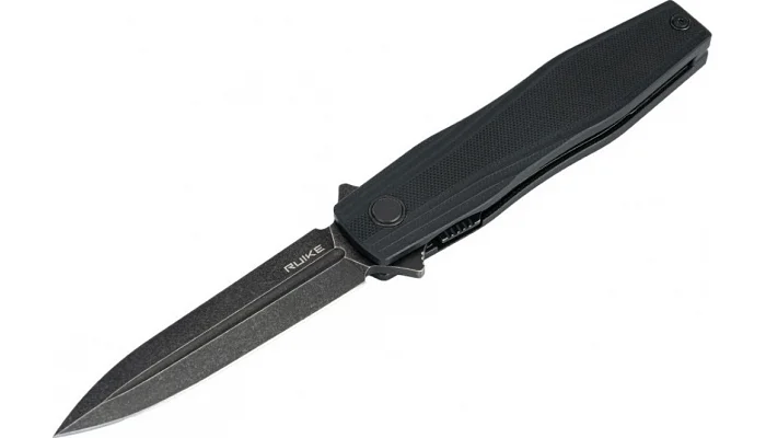 Складной туристический нож Ruike P188-B, D2 / G10 (черный), фото № 1