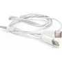 Кабель-перехідник Voltronic JH-CM32: роз'єм 3,5 мм (M) => Lightning (M) + Type-C (M), 1 м (білий)